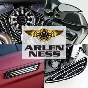 Arlen Ness キックスタンドエクステンション ブラック |ハーレーパーツ 