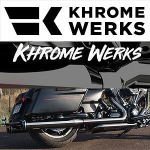 ハーレー Khrome Werks クロームワークス スリップオン おだやか ダイナ用