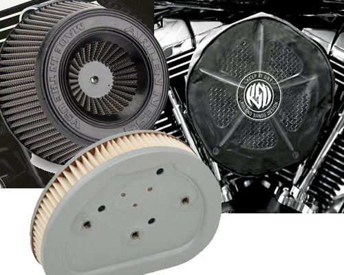 ハーレー、ツーリングTC・ケーブル車用 レインソックス、交換フィルター