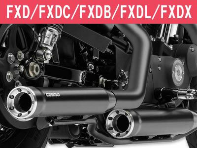 ハーレー、ダイナ  FXD,FXDC,FXDB,FXDL,FXDX用スリップオン・マフラー  