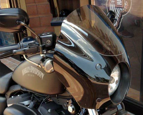 ハーレー・パーツ メンフィスシェード ガントレット・ウインドシールド