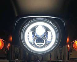 Amazon | 車検対応! 最新型 ハーレー純正 LED ヘッドライト クローム 67700144 67700144 | ヘッドライト本体 |  車＆バイク