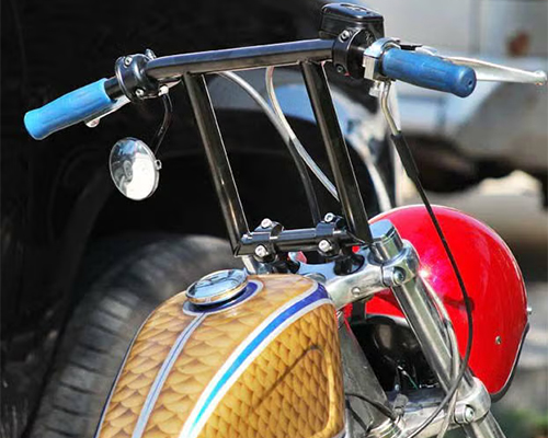 Biltwell(ビルトウェル) キーストーンハンドルバー ディンプル付 