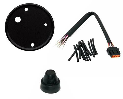 DRAG Specialties メーター移設キット（エンジン横）ブラック 