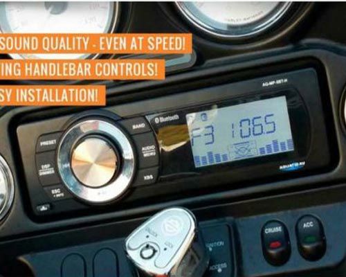 ハーレー、ツーリング  オーディオ（メーカー別） AQUATIC-AV　ハーレー用デッキ