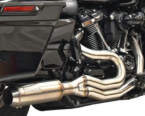ハーレー、ツーリングモデルマフラー・M8用 BASSANIマフラー