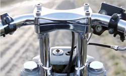 V-TWIN 6.5インチ プルバックライザー クローム｜ハーレーパーツ