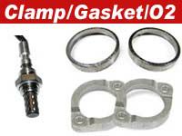 ハーレー、ダイナ マフラー クランプ、ガスケット、O2、その他
