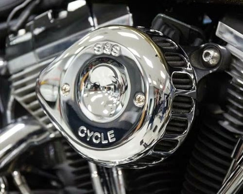 ハーレー、ツーリングTC・電子制御車用  S&Sエアクリーナー　(ステルス）
