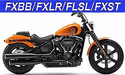 ハーレー、ソフテイル・M8 FXBB、FXLR、FLSL、FXST用マフラー