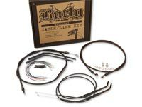 ハーレー、ソフテイルTC  BURLYエイプ用ケーブルキット（ブラック）