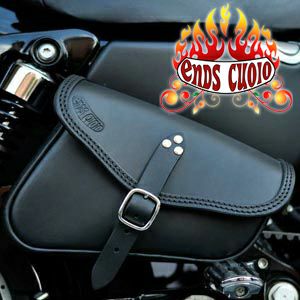 M8 ソフテイル用サドルバッグ LITTLE GYPSY ブラック 右側 
