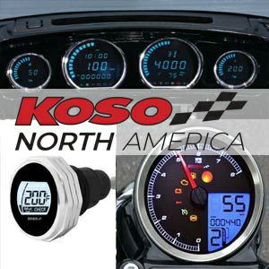 KOSO NORTH AMERICA ハーレー、ツーリングモデル用、4ピース デジタル