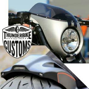 Thunderbike サイドマウント・ライセンスプレートブラケット マット