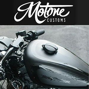 Motone モンツァ アダプター付・フリップアップ ハーレー、ガス