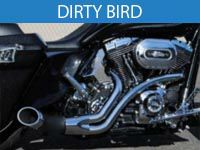 ハーレー、ツーリングモデルマフラー・ツインカム用 DIRTY BIRD マフラー