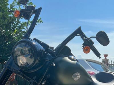 ハーレー、FLHR ロードキング  Fat Baggersハンドル