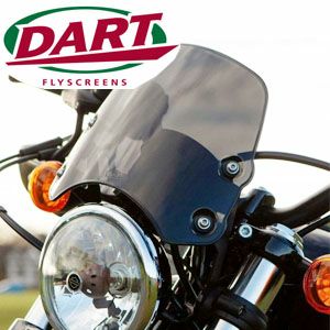 FXSTB用フライスクリーン 「クラシック」 スモークグレー DART