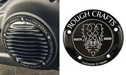 ハーレー、ダイナ  ダービーカバー、タイマーカバー Rough Crafts