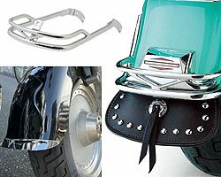 ハーレー、エボリューション・ダイナ フェンダーチップ＆レール