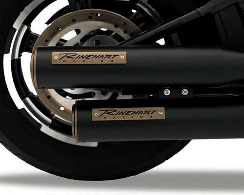 ハーレー M8ソフテイル FLSB用 ラインハート スリップオンマフラー 温和