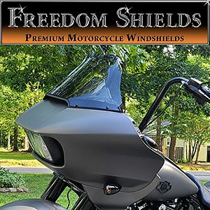 FREEDOM SHIELDS CVOロードキング ウインドスプリッター ウインドシールド ミディアムグレー FLHR |ハーレーパーツ専門店  HDパーツ