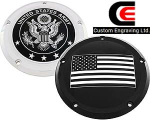 ハーレー、ソフテイル・ FLSB CUSTOM ENGRAVINGダービーカバー