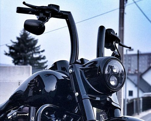 ハーレー、FLHR ロードキング バーレイバーズハンドル