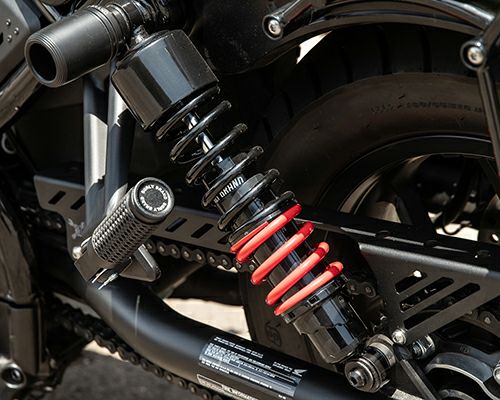 ハーレー、ツーリングモデル バーリー(Burly)サスペンション