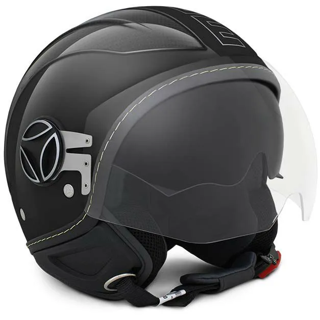 モモ デザイン(MOMO) ジェットヘルメット AVIO PRO グロスブラック/カーボンカラー(MD1003009000)のイメージ画像 