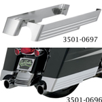 SEL-3501-0696:cycleSmith製 ビレット3インチ サドルバッグ・エクステンションキット '93~'13