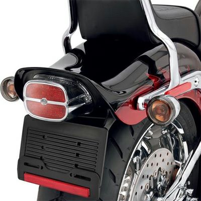 LEDテールライト　バー＆シールドロゴ　レッドレンズ　クローム・ハウジング-01