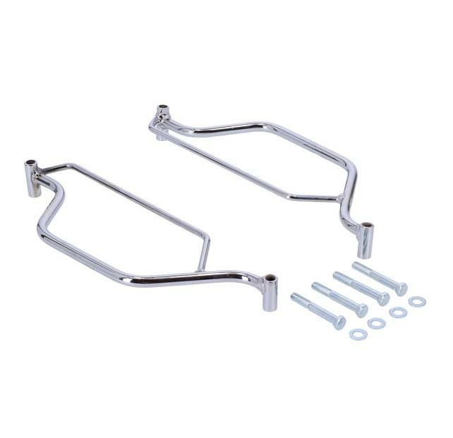  LONGRIDE サドルバッグホルダー (クローム) 【TC ソフテイル】  02