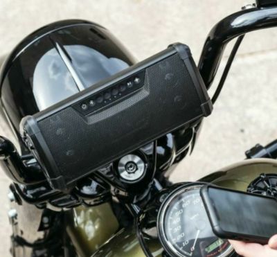 クリアキン ワンダーバー ポータブルサウンドバー by MTX ブラック 14インチ マウント付き