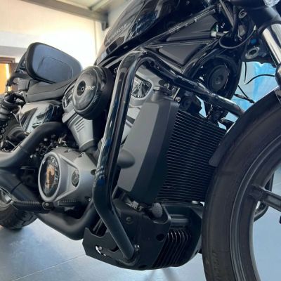 HOGWORKZ エンジンガード クラッシュバー ブラック スポーツスターS、ナイトスター