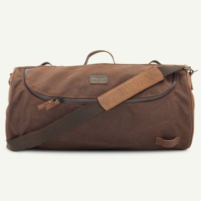 LONGRIDE ワックスコットンキャンバス ワイド・ロールバッグ (ブラウン)