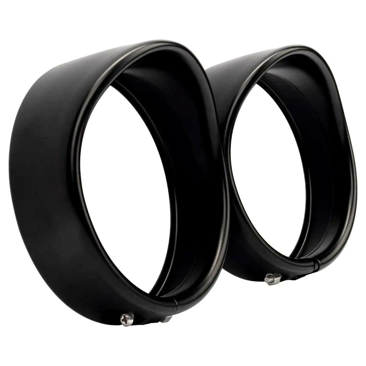 Hog Workz バイザースタイルトリムリング ブラック 補助ライト用 2