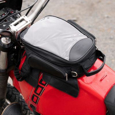 LONGRIDE ワックスコットンキャンバス タンクバッグ 9L (ブラック)
