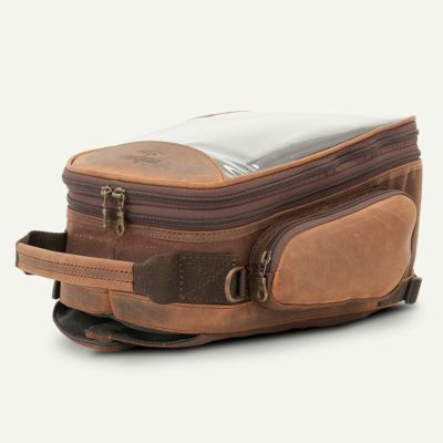 LONGRIDE ワックスコットンキャンバス タンクバッグ 9L (ブラウン)