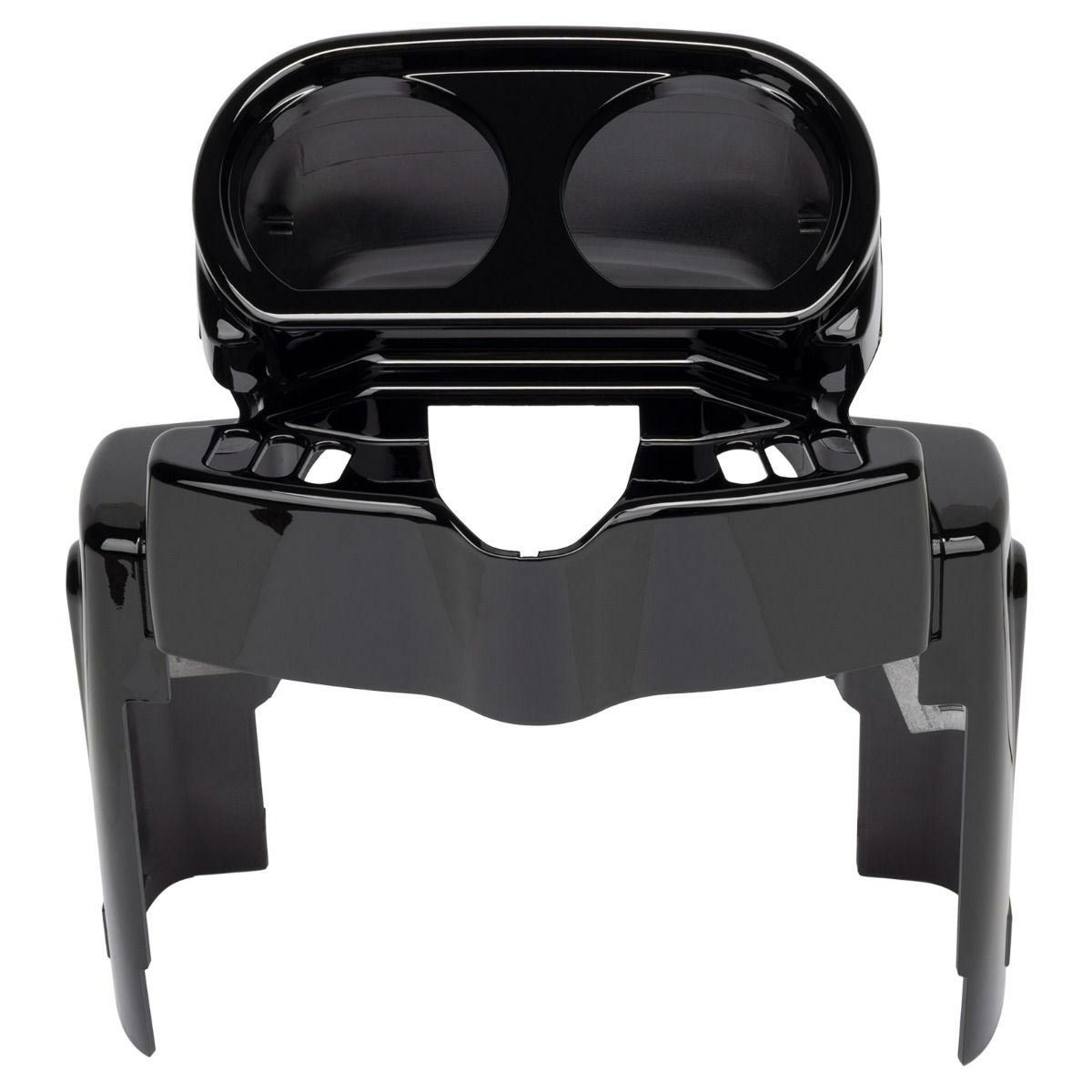 Hog Workz メーターゲージクラスターカバー ビビッドブラック 2015以降 FLTR