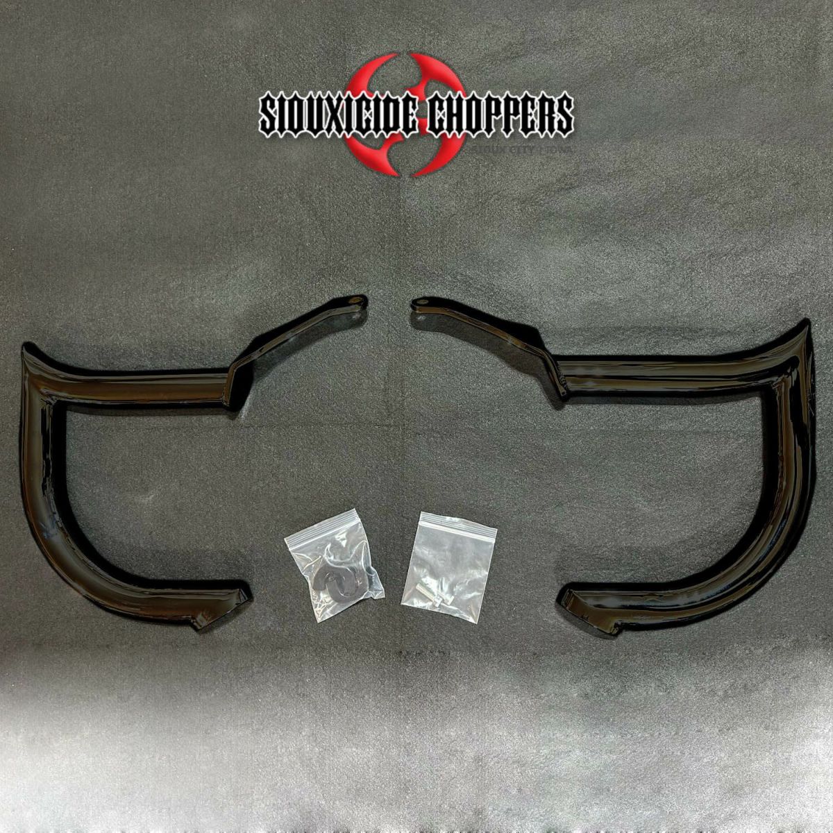 Siouxicide Choppers サドルバッグガード ブラック ハーレー FLHX、FLTRX、FLHRXS 4