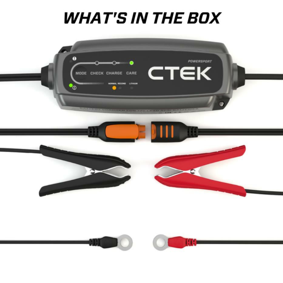 CTEK 12Volt バッテリー・チャージャー 2.3A 常時接続可　AGM＆リチウムバッテリー 4