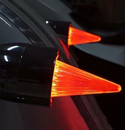 【セール】ロケットスタイル ウインカーレンズカバー ブラックベゼル スモークレンズ