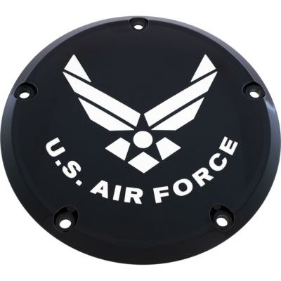 CUSTOM ENGRAVING AIR FORCE ダービーカバー (ブラック) 【2016以降 ツーリング、トライク】