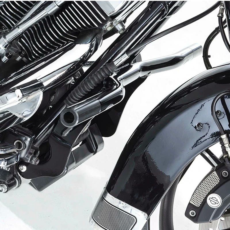 Santoro Fabworx DADDYS クラッシュバー グロスブラック 2009以降 FLHX、FLHR 2