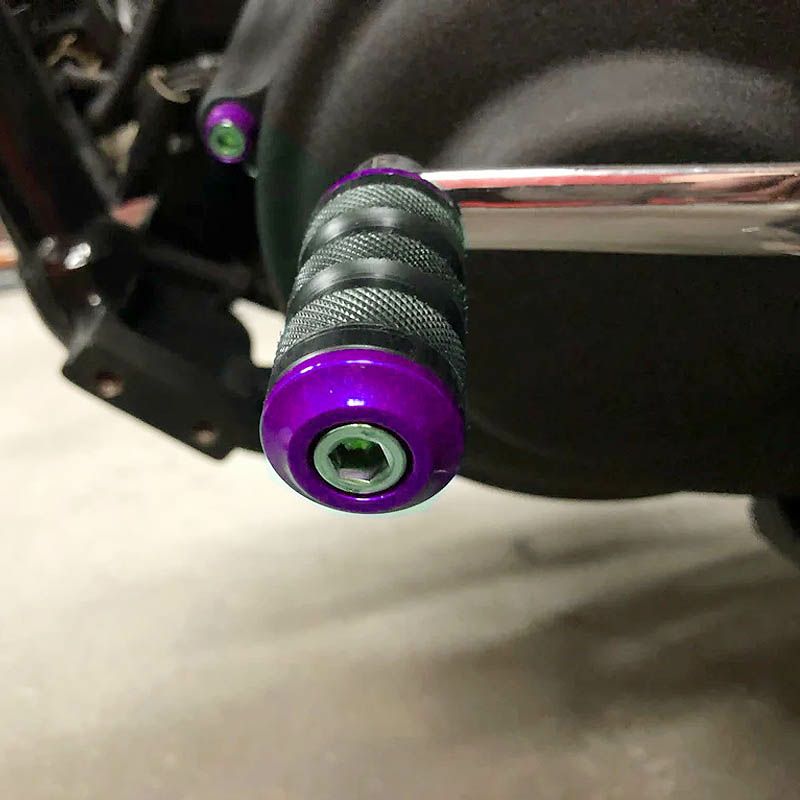 Pigggさん専用 Santoro Fabworx CHACHO シフターペグ パープル |ハーレーパーツ専門店