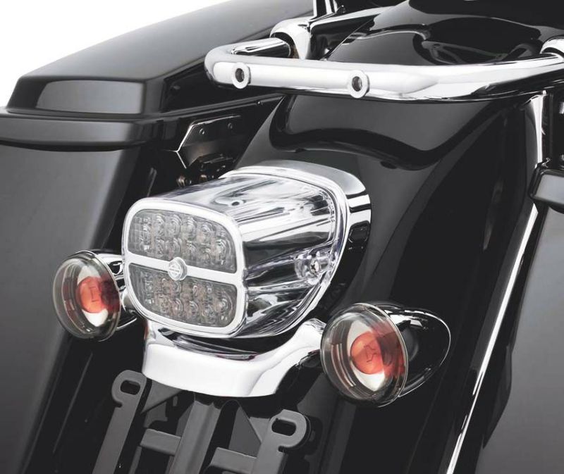 LEDテールライト スモークレンズ　クローム・ハウジング　下ナンバー用-01