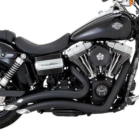 Vance＆Hines フルエキゾースト ビッグラディウス ブラック ダイナ用 |ハーレーパーツ専門店 HDパーツ