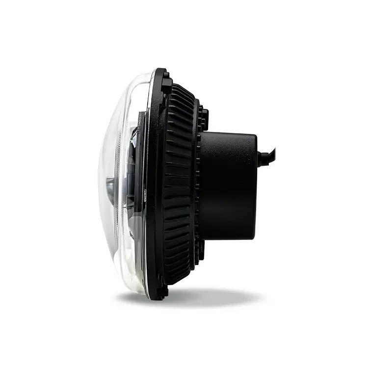 WMW LEDプロジェクター 7インチ ウインカー機能付きヘッドライト クローム 5