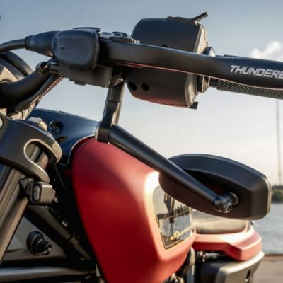 Thunderbike ミラーブラケット 左右 M10x1.25 (ブラック) 【スポーツスターS、ナイトスター】